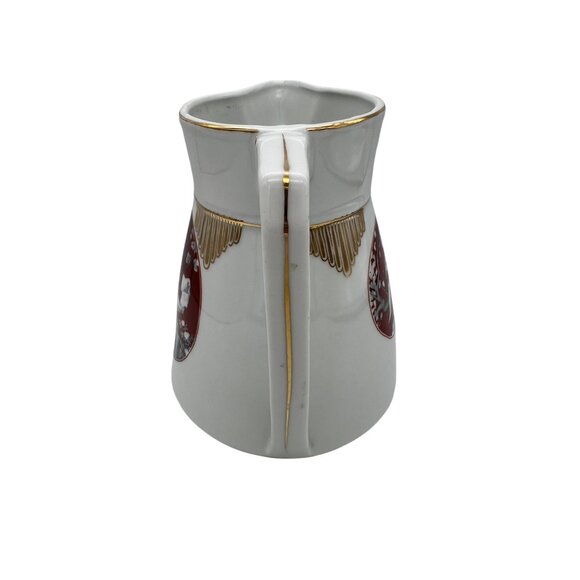 Celebrate Germany Cherub Pitcher Gold Trim 6.25" Porcelain Jug Cupid Art - Picture 4 of 9